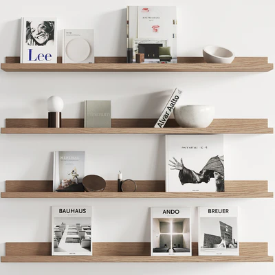 095 Decor on shelves 01 books and neutral 00 — Ver 7