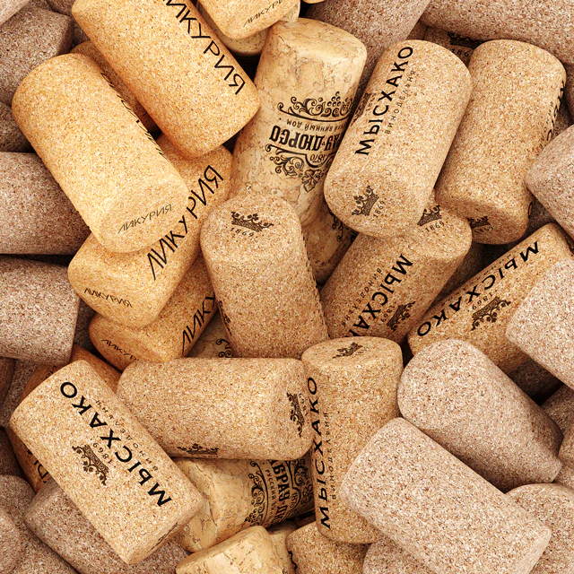 Wine corks in a vase decor — Descargar