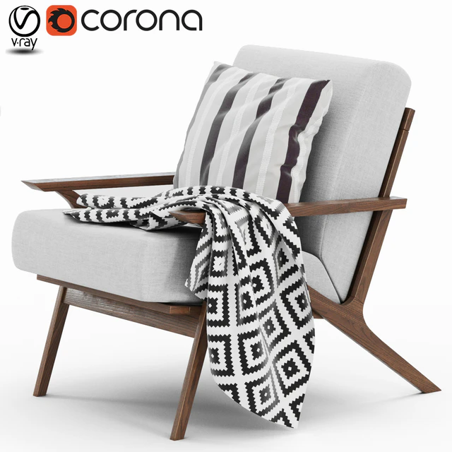 Mist Gray OTIO Lounge Chair — Descargar