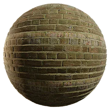 mossy brick wall 001 — Descargar