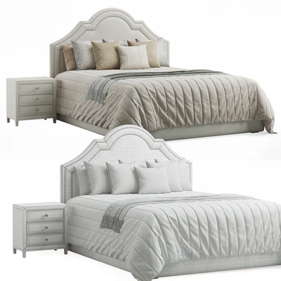Queen Madison Crown Headboard Bed — Вид 4