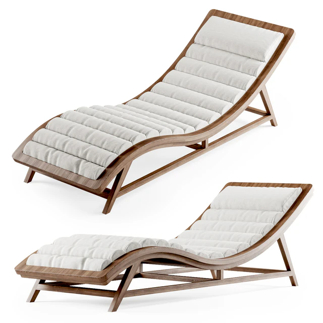 Wooden chaise lounge — Descargar