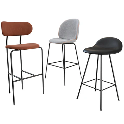 GUBI bar chairs and stools collection — Ver 1