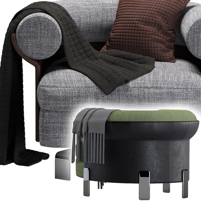 Minotti Mattia armchair 4 colors version — Вид 5