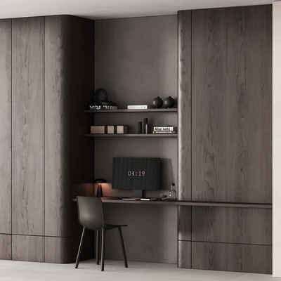 218 office furniture 05 workplace 01 minimal scandi 4 options — Ver 7