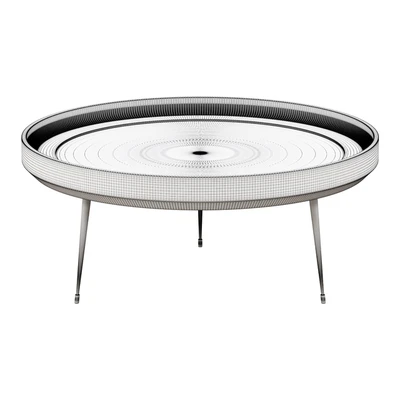Журнальный стол            Round Mango Wood Coffee Table                     журнальный стол — Вид 2