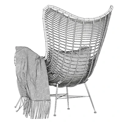 HK Living Natural rattan egg chair — Вид 7