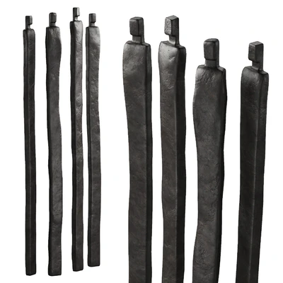 332 interior sculptures 08 abstract figures of people bronze P01 — Вид 1