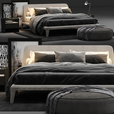 Poliform Kelly Imbottito Bed — Ver 1