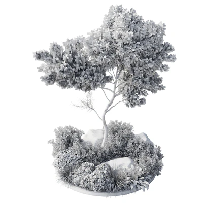 Collection outdoor indoor 81 pot plant & tree & bush & fern the garden pot corona — Ver 5