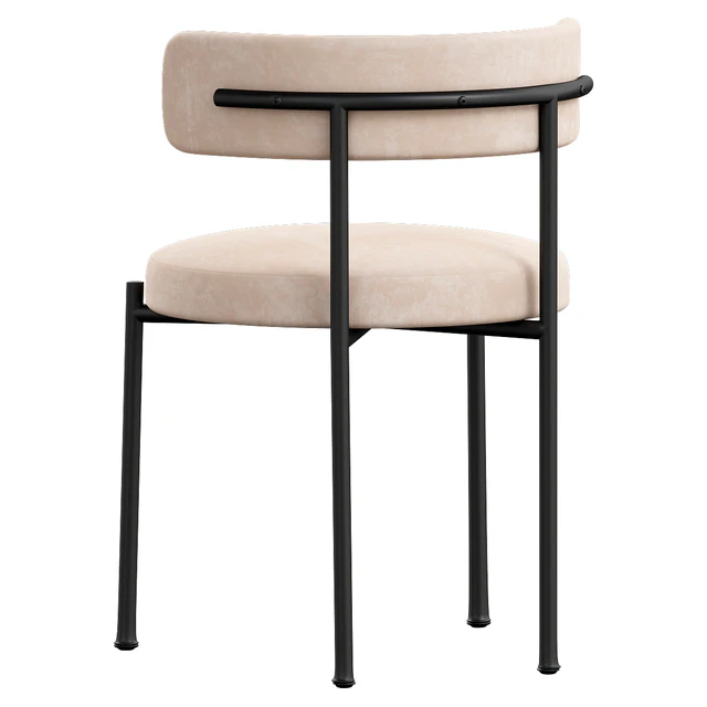 Inesse Boucle Ivory Dining Chair — Скачать