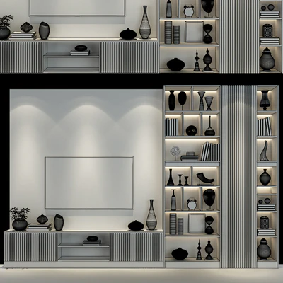 TV wall set 266 — Вид 3