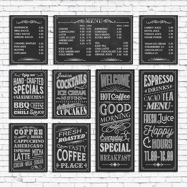 Cafe chalk boards — Descargar