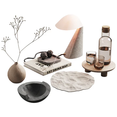 371 decorative set 039  japandi accessories kit 01 — Вид 1