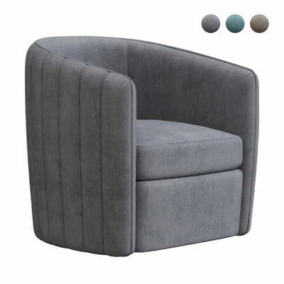 Aria Channeled Swivel Chair — Вид 1