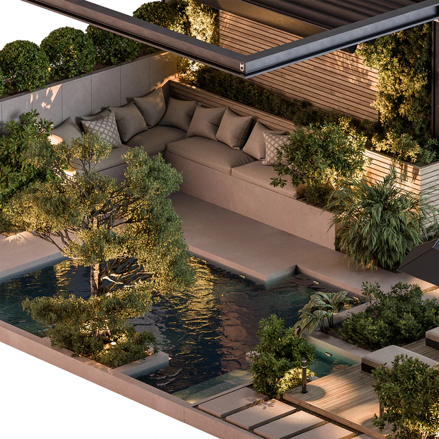 Landscape Furniture Backyard with Pool 93 — Descargar