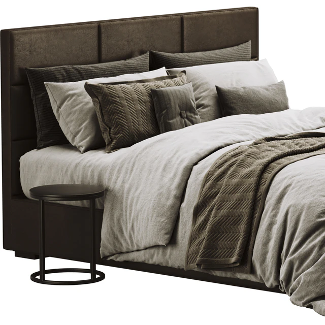 RH Modena Leather Bed — Скачать