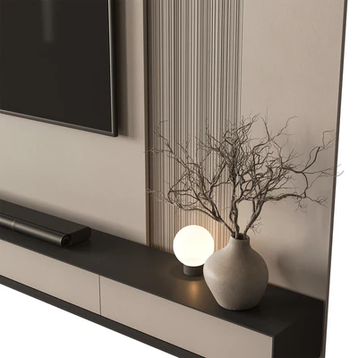 TV Wall Set 198 — Ver 10