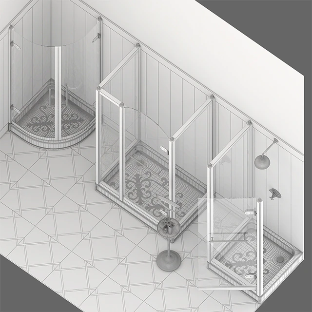 Devon&Devon Arabesque Shower Trays with Stalls — Скачать