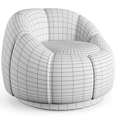 Swivel Chair Inger - Boucle Cream — Ver 4