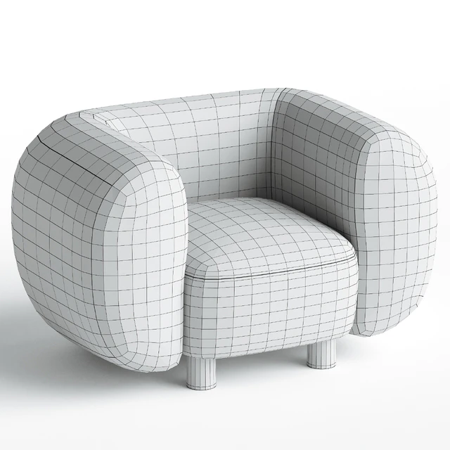 Armchair Londi Cozy Ivory — Descargar