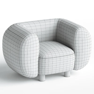 Armchair Londi Cozy Ivory — Ver 4
