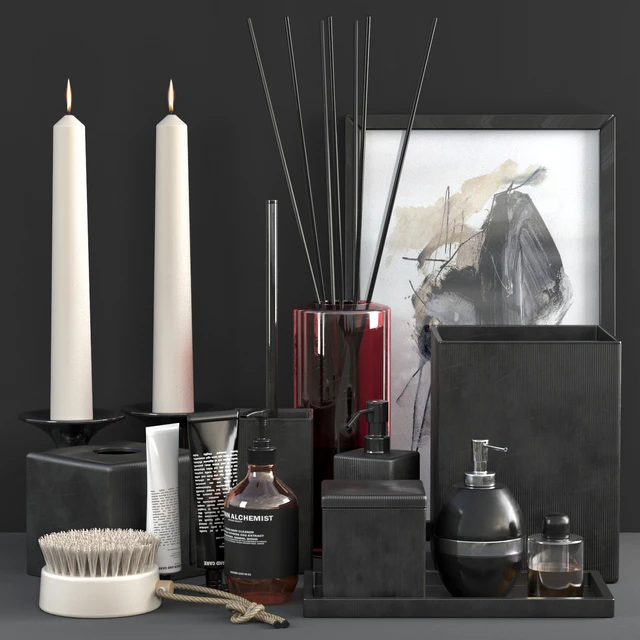 Parello Pleated Black Bath accessories — Скачать