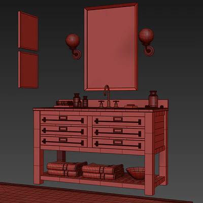 MERCANTILE EXTRA-WIDE SINGLE VANITY SINK — Вид 3