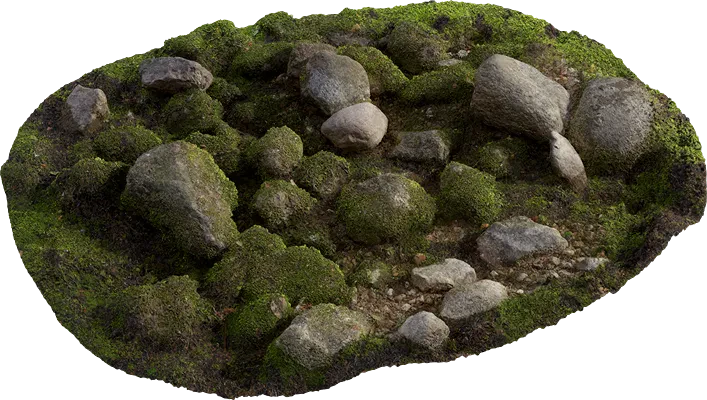 mossy rocks 001 — Descargar