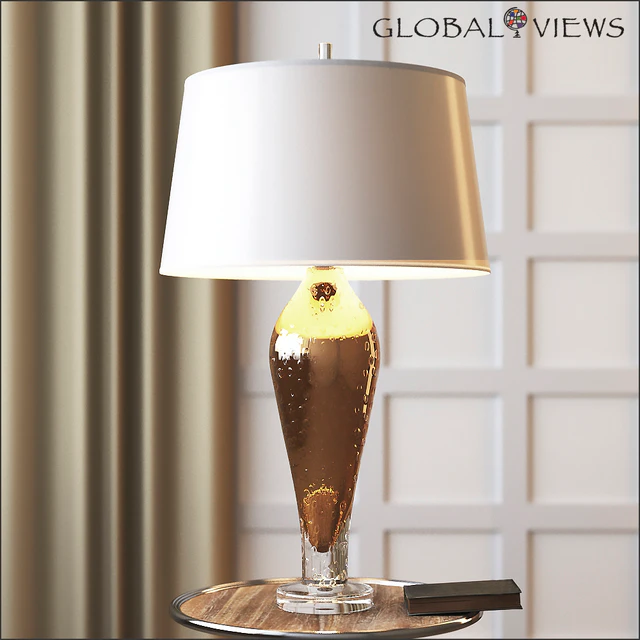 Global Views Golden Bubble Art Glass Lamp — Скачать