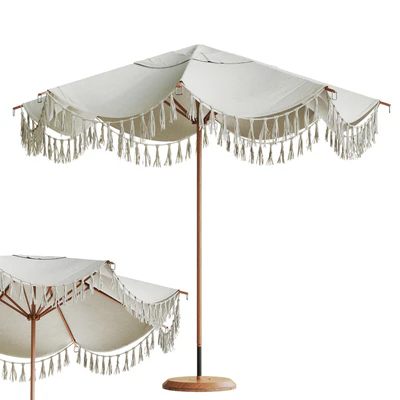 Round Cantilever Outdoor Patio Umbrella Pottery Barn 005 — Вид 1