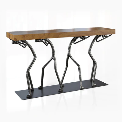 Atlas Small Natural Console Table — Вид 1
