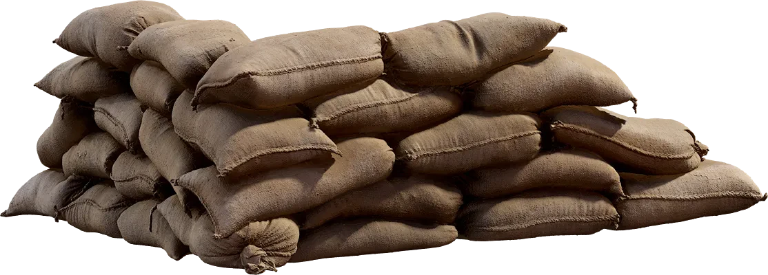 sandbag barrier 001 — Download