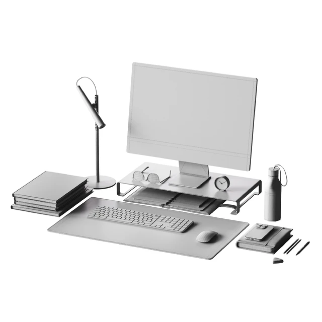 Decor for the workplace with a set of Apple equipment — Скачать