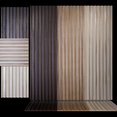 Corrugated wood panels WD12 — Ver 3