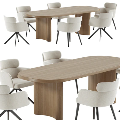 LAY armchair & ALTURA Dining Table — Вид 1