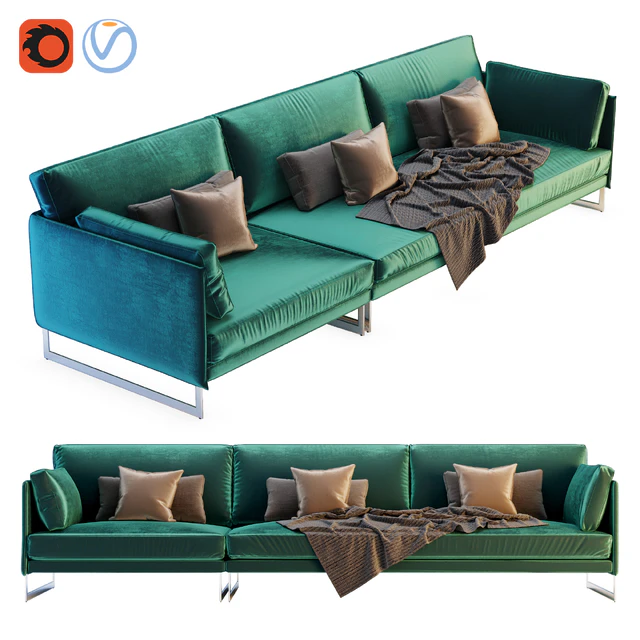 Saba Livingston Three Seater Sofa — Descargar