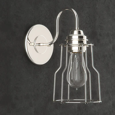 RH INDUSTRIAL FILAMENT SCONCE POLISHED NICKEL — Вид 3
