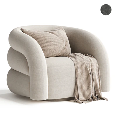 Swivel armchair Novelle Off White — descargar