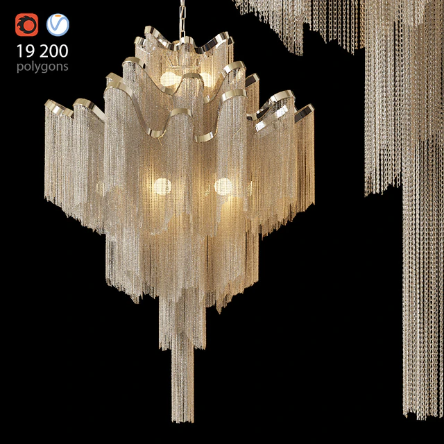 Pendant lamp Ava Chain Atlantis Chandelier — Descargar