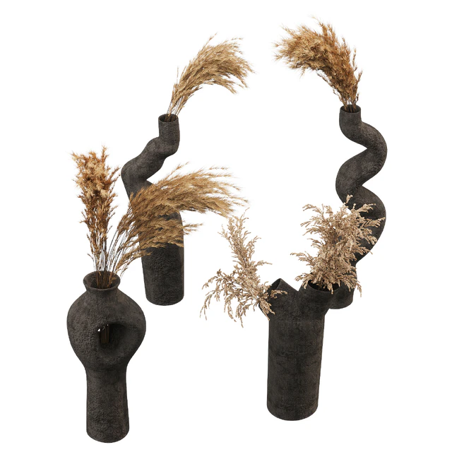 Decorative set with Pampas Bouquet — Скачать
