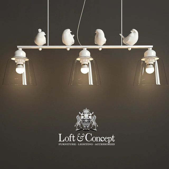 Подвесной светильник provence bird pendant line 3 — Descargar