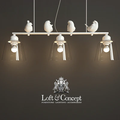 Подвесной светильник provence bird pendant line 3 — Ver 7