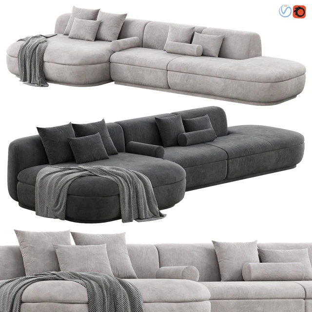 Baxter Piaf Sofa Set 2 — Скачать