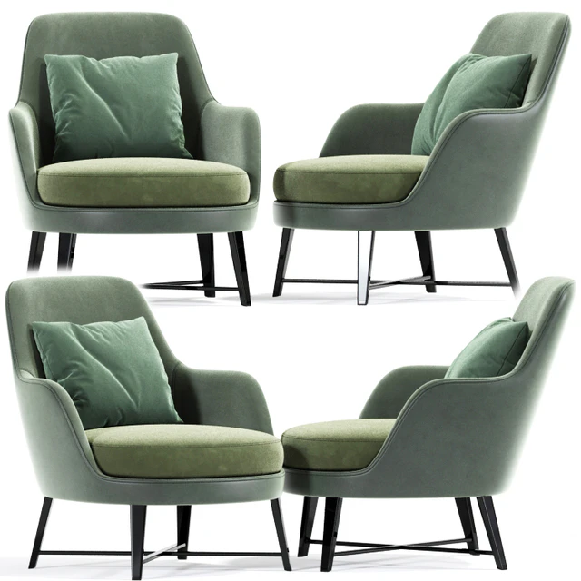 Guscio Armchair Flexform — Скачать
