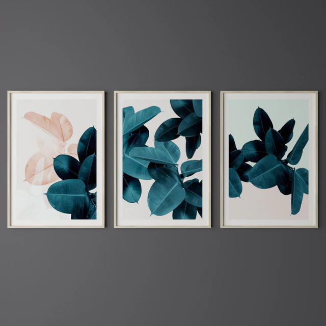 Set of Tropical Leaf Print — Скачать
