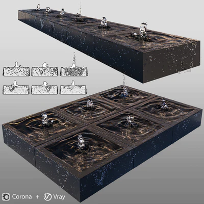 Cubic fountains — Вид 1