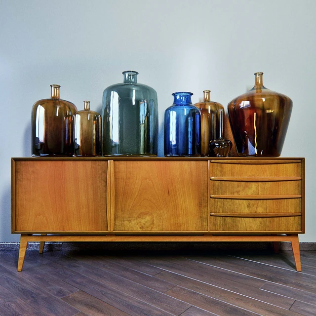 Sideboard with decor — Скачать