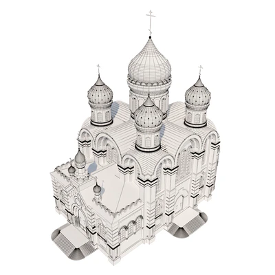 Transfiguration Cathedral. St. Nicholas Ugreshsky Monastery — Ver 4