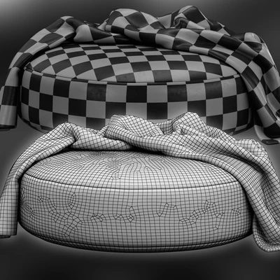 Round pouf by bloomingville — Ver 5